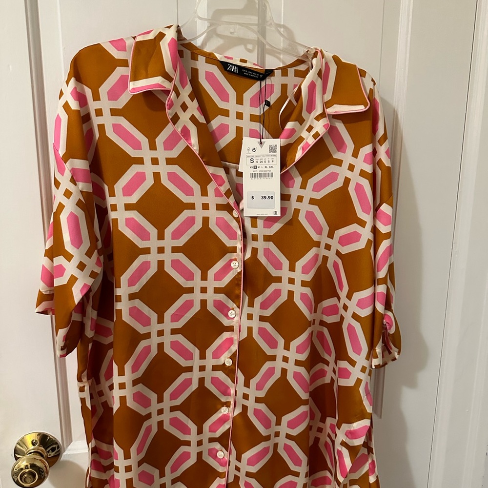 Zara Pajama shirt